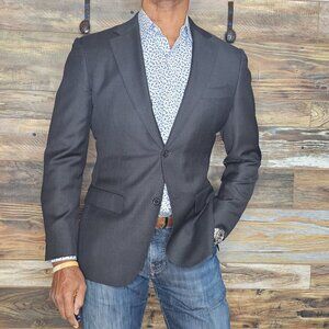 Suitsupply Napoli Vitale Barberis Italy Dual Vent Working Cuffs Blazer 38R